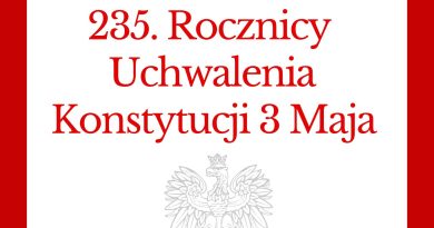 3 maja świetujemy Gminne Obchody Uchwalenia Konstytucji 3 Maj